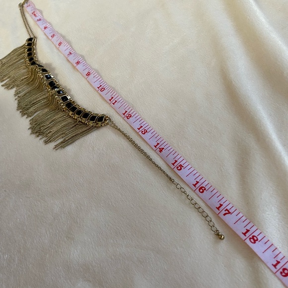 Black and gold chain necklace - Picture 3 of 4